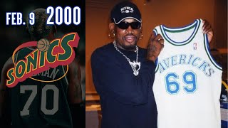 Dennis Rodman Mavericks Debut [upl. by Gnal]