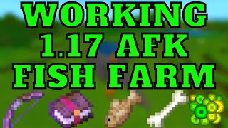 Working 117 AFK Fish Farm Tutorial Minecraft Bedrock on MCPE Switch Windows 10 PlayStation Xbox [upl. by Atterrol]