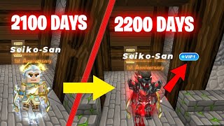 I Survived 2200 Days In Skyblock  Blockman Go  FurtherXT [upl. by Idarb121]