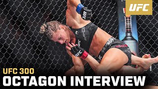 Kayla Harrison Octagon Interview  UFC 300 [upl. by Enilav]