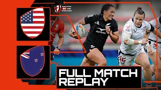 Womens Cup Final 🏆  USA v New Zealand  HSBC France Sevens Rugby [upl. by Hausmann]