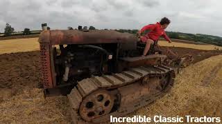 1948 Cletrac BD 49 Litre 6Cyl Diesel Crawler Tractor 53 HP with 3 Furrow Plough [upl. by Nytram]