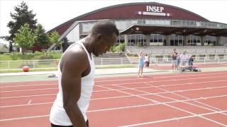 Usain Bolts Training Session [upl. by Hyps]