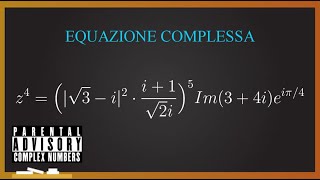 Esercizi desame svolti  ANALISI 1 equazione complessa con modulo e parte immaginaria [upl. by Sivia]