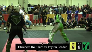 Elizabeth Rouillard vs Peyton Fender [upl. by Eanal]