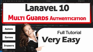 Laravel 10 Multi Guards Authentication system full tutorial  with laravel breeze [upl. by Nierman]