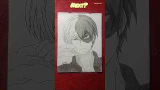 Todoroki Shoto Drawing 🤯🔥 PART3 shorts todoroki myheroacademia [upl. by Anihta]