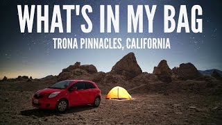 Whats In My Camera Bag  Trona Pinnacles [upl. by Zandt]