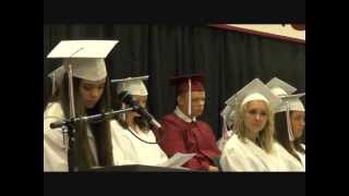 Salutatorian Jocelyn Arndt Sings to the Class of 2013 [upl. by Dermott]