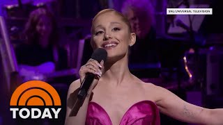 Watch Ariana Grandes spoton musical impressions on ‘SNL’ [upl. by Ssenav]