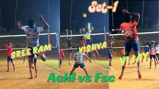 Acid’s vs Fsc 🔥 set1 udayarvilai Match  kanyakumari [upl. by Aitetel]