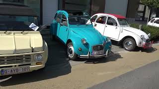 Citroen meeting  Plenty of Citroen 2CV At Zingem Belgium [upl. by Enwad]