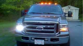 F350 Super Duty Atomic Led Roof Lights and Mirror Mod [upl. by Draillih]