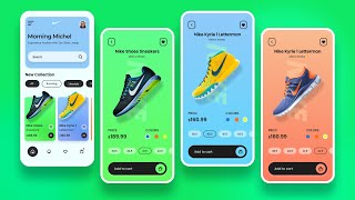 Ecommerce Shoe App in Figma  UIUX Design and Prototyping [upl. by Kesley]