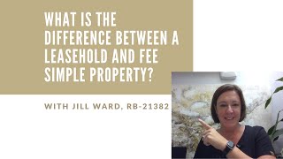 Leasehold vs fee simple explained [upl. by Analiese]