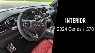 2024 Genesis G70 Interior  Detailed Walkthrough [upl. by Airlee]