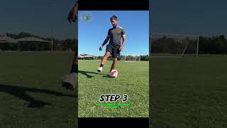 Step Over Dribble in 4 Steps ⚽️🔥 soccer shorts [upl. by Golden]