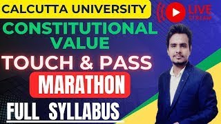 CONSTITUTION VALUES I MARATHON I BCOM 1ST SEM I calcuttauniversity cu calcuttauniversity CCF [upl. by Suiremed]