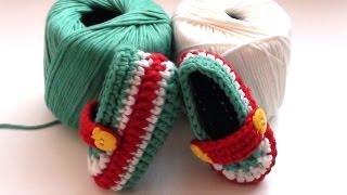 Crochet Toffee Apple Baby Booties by Crochet Hooks You [upl. by Marijn501]