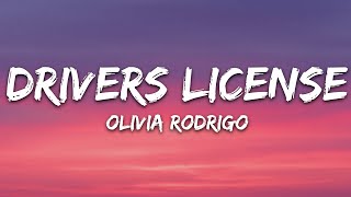 Olivia Rodrigo  drivers license Lyrics [upl. by Enidanreb]