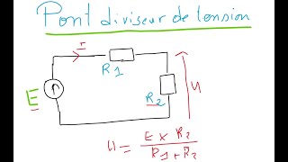 Pont diviseur de tension [upl. by Seema]