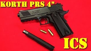 Airsoft  ICS  Korth PRS 4quot GBB ENG sub [upl. by Heyward]