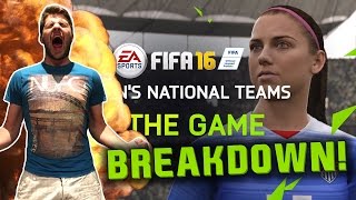 GIRLS IN FIFA 16 Women National Teams Trailer BREAKDOWN [upl. by Helgeson889]