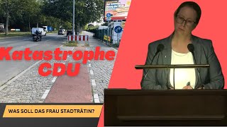 Radwege in Berlin Reinickendorf sind katastrophal  Julia SchrodThiel CDU erklärt [upl. by Nuhsar]