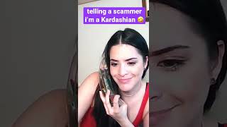 tricking a scammer that i’m a Kardashian irlrosie [upl. by Faustena]