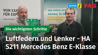 How To Querlenker Stabi und Luftfederung der Hinterachse  S211 Mercedes Benz EKlasse [upl. by Nasus]