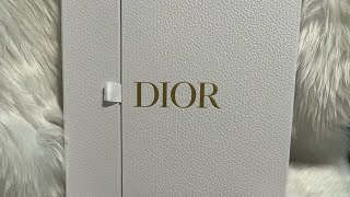 DIOR🤍  Unboxing Dior Oblique Diortwin Square Scarf [upl. by Eceirehs]