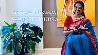 Bharatanatyam  Mudras 39  Khatwa Bherunda Avahitha Mudras [upl. by Marris]