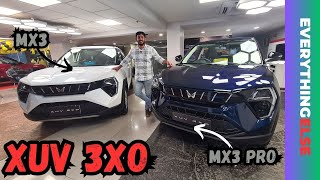 NEW XUV3XO MX3 vs MX3 PRO  DETAILED COMPARISION  NEW 2024 XUV3XO [upl. by Rupert236]