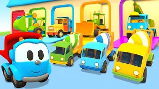 Car cartoons full episodes amp car games for kids  Leo the Truck amp Helper cars for kids [upl. by Luapnoj59]