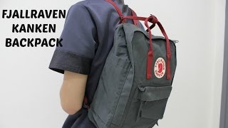 FAKE ORI Fjallraven Kanken backpack forest green review [upl. by Diskson]