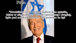 Prezydent Izraela  Szymon Peres [upl. by Ehttam]