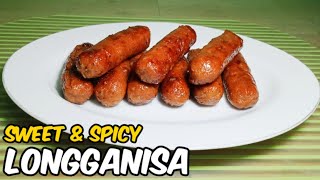 SKINLESS LONGGANISA  Sweet And Spicy Skinless Longganisa [upl. by Jeromy913]