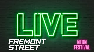 Las Vegas Live  Fremont Street Neon Festival [upl. by Orsola]