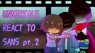 Undertale reacts to Sans pt2 ANGST notcanon [upl. by Yim]