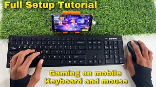 Keyboard or mouse se mobile phone me free fire PCcomputer ke jaise kaise khele full setup tutorial [upl. by Vento]