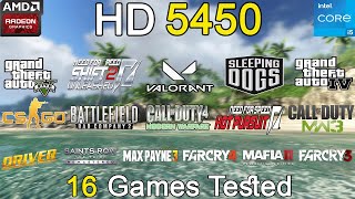 HD5450 in 2023  16 Games Tested  HD5450  i5 3470 Gaming [upl. by Livi]