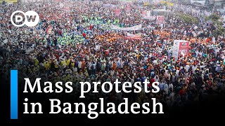 Bangladesh protesters seek fresh elections  DW News [upl. by Mccord]