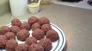 Mozzarella Bocconcini stuffed meatball recipe [upl. by Channing]