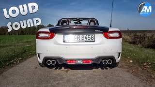 Abarth 124 SPIDER  quotRecord Monzaquot exhaust SOUND💥 [upl. by Ahsha]