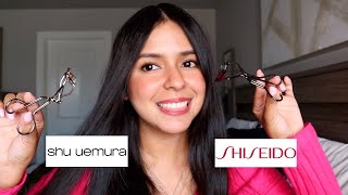 Shiseido Eyelash Curler vs Shu Uemura Eyelash Curler Youll have the LONGEST EYELASHES of your life [upl. by Heshum]