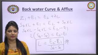 Backwater Curve amp Profiles in GVF By Ms Vineeta Pal  AKTU Digital Education [upl. by Selwyn]