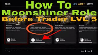 Red Dead Online  How to start Moonshiner Role before Trader Level 5 [upl. by Voltz]