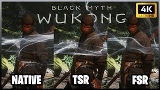 Black Myth Wukong 4K  Native vs TSR vs FSR 31  Upscaler Comparison [upl. by Barkley]