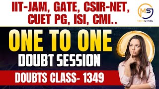 Doubts Class1349  JAM GATE NET CUET ISI CMI  Ask Me Anything  Mathstats [upl. by Moritz676]