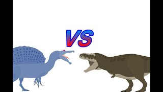 accurate trex vs accurate spinosaurus pivot animation [upl. by Dasa442]